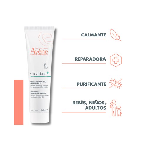 THERMALE AVÉNE Cicalfate+ Crema reparadora y protectora para pieles sensibles e irritadas 100 ml.
