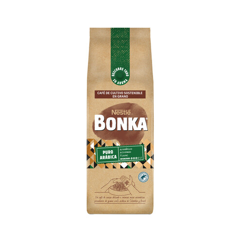 BONKA Café en grano Arábica 100 % 500 g.