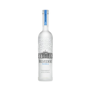 Imagen de BELVEDERE Vodka blanco destilado y embotellado en Polonia botella de 70 cl.