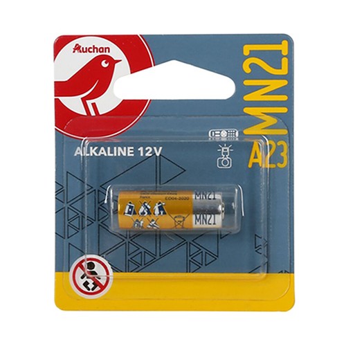 Pila alcalina A23, MN21, 12V,  PRODUCTO ALCAMPO.