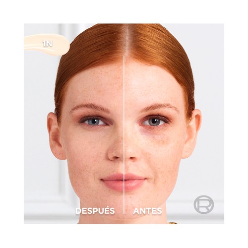 L´ORÉAL PARIS Accord parfait tono 1N Sérum corrector con ácido Hialurónico y cafeína.