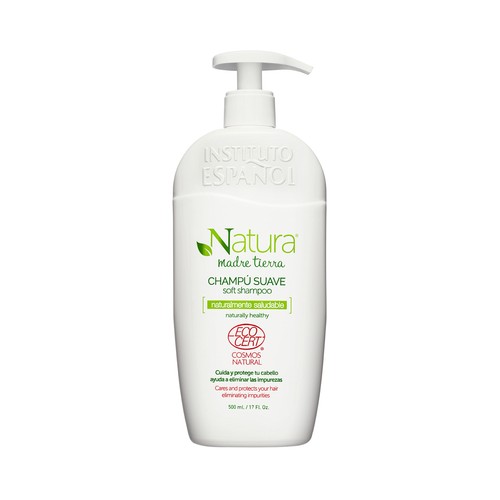 + NATURA Madre tierra Champú suave ecológico para todo tipo de cabellos 500 ml.