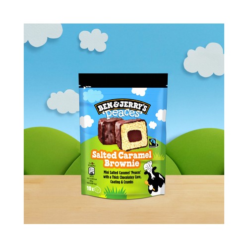 BEN & JERRY´S Mini helado de caramelo saldado con corazón y cobertura de chocolate 10 uds.