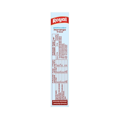 ROYAL Gelatina en polvo sabor fresa 0 % 31 g.