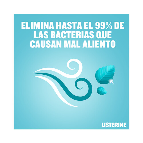 LISTERINE Enjuague bucal de uso diario con sabor suave a mentol LISTERINE 500 ml.