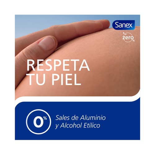 SANEX Men zero % Desodorante en spray para hombre con protección anti transpirante hasta 24 horas 200 ml.