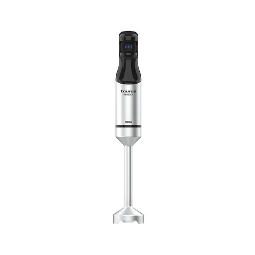 Batidora de mano TAURUS HB1501XE, 1500W, velocidad variable, incluye vaso medidor, emulsionador y picador.