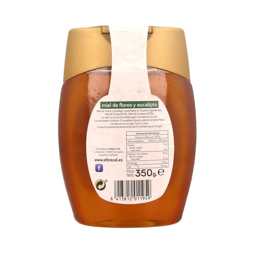 EL BREZAL Miel de flores y eucalipto, origen España 350 g.