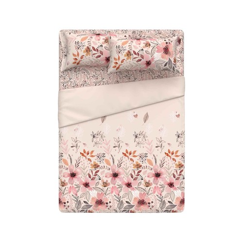 Juego de sábanas para cama de 180cm. Algodón percal, ACTUEL.