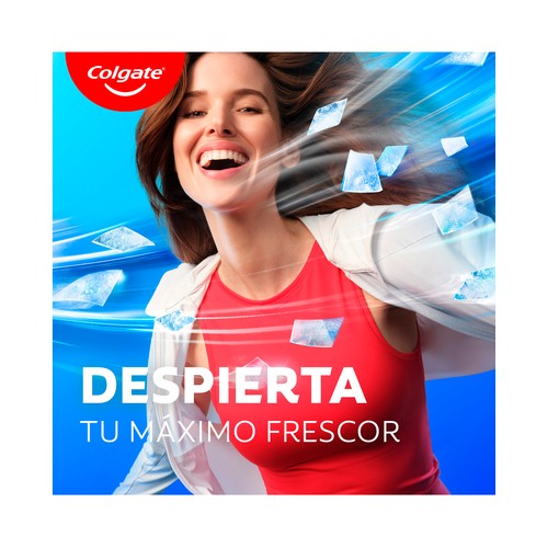 COLGATE Max fresh Pasta de dientes con flúor, cristales refrescante y sabor a menta fresca 75 ml.