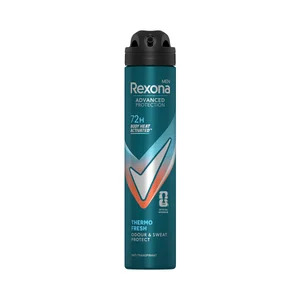 REXONA Men advanced protection thermo fresh Desodorante en spray para hombre sin alcohol y antitranspirante hasta 72 horas 200 ml.