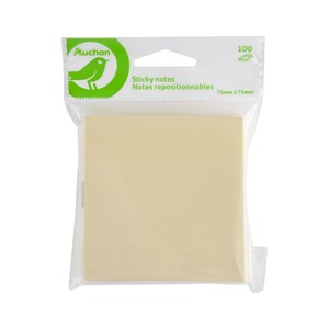 Imagen de 100 Notas Adhesiva 75mm X 75mm Colores Pastel Surtidos ALCAMPO