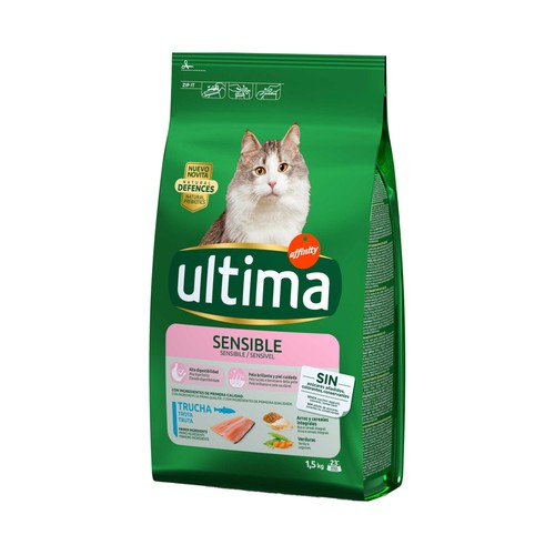 ULTIMA Pienso para gatos con digestión sensible a base de trucha, arroz y cereales ULTIMA AFFINITY bolsa 1,5 kg