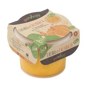 GO-VEGG Crema de calabaza ecológica, elaborada con aceite de oliva virgen extra GO-VEGG 280 ml