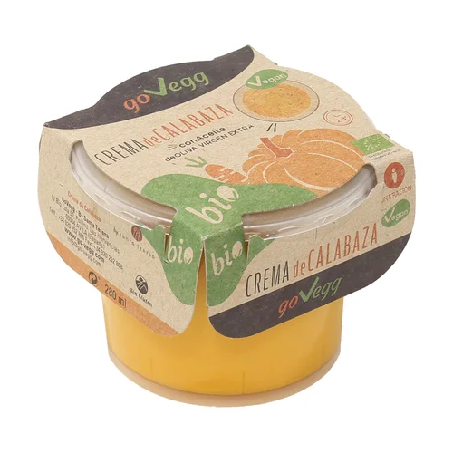 GO-VEGG Crema de la huerta ecológica, elaborada con aceite de oliva virgen extra GO-VEGG 280 ml