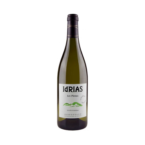 IDRIAS Las planas Vino blanco ecológico con D.O.P. Somontano botella 75 cl.