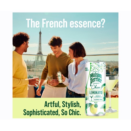 MAISON PERRIER Chic Lemonjito lata 25 cl.