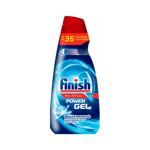 Detergente líquido para lavavajillas FINISH ALL IN 1 MAX 1,4 L.