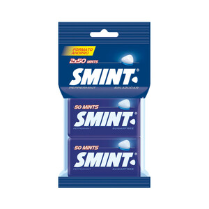 SMINT Caramelos comprimidos de menta sin azúcar SMINT 2 x 35 g.