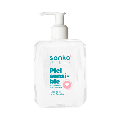 Jabón de manos con textura crema especial pieles sensible SANKO 400 ml.