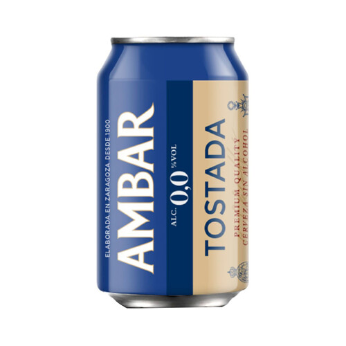  AMBAR TOSTADA  Cerveza sin alcohol 0;0 %33 cl.