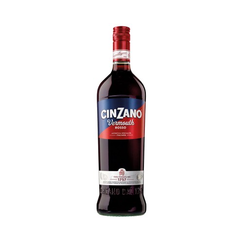CINZANO Vermouth rojo (rosso) receta tradicional italiana botella 1 l.