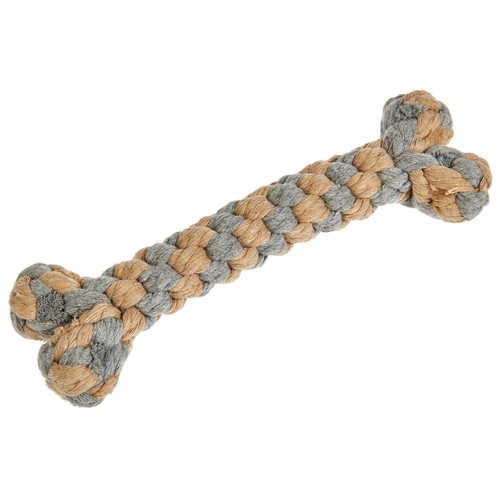 PRODUCTO ALCAMPO Huieso de cuerda de 20 cm. (juguete para perro).