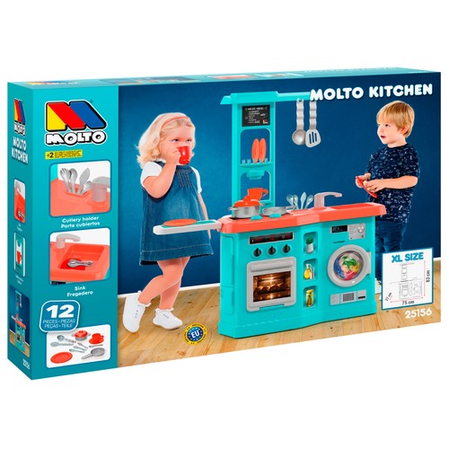 MOLTO Cocina de Juguete Azul con accesorios +2 años
