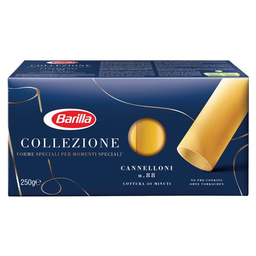 BARILLA Pasta Gourmet La Collezione Cannelloni N.88 (Canelones) BARILLA 250 g.