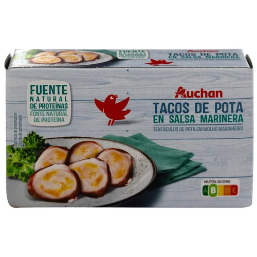Pota al ajillo en tacos 63 g.