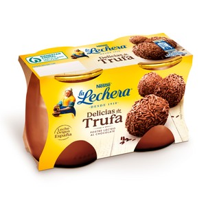 Imagen de LA LECHERA Postre lácteo (delicias) de trufa LA LECHERA de Nestlé 2 x 125 g.
