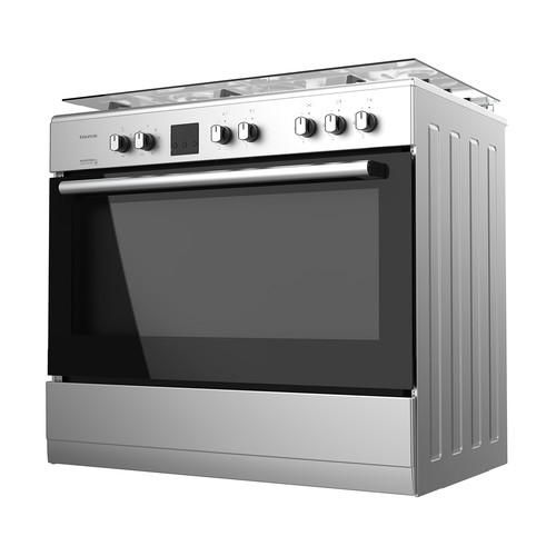 Cocina independiente mixta de gas + butano TAURUS CIGE5FIXMF, horno eléctrico de 95L, 5 zonas cocción, A: 92,5cm, H: 90cm, F: 61cm.