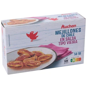 PRODUCTO ALCAMPO Mejillones salsa de vieira 65 g.
