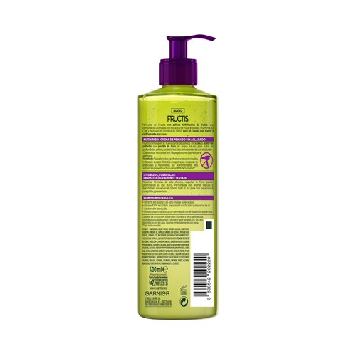 FRUCTIS Nutri rizos de Garnier Crema capilar sin aclarado para cabellos rizado u ondulado 400 ml.