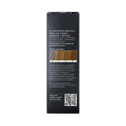PLANTUR 39 Champú tono cálido, para cabello castaño claro con canas 200 ml.