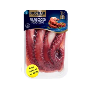 NUCHAR Pulpo cocido en su jugo 4 patas 250g