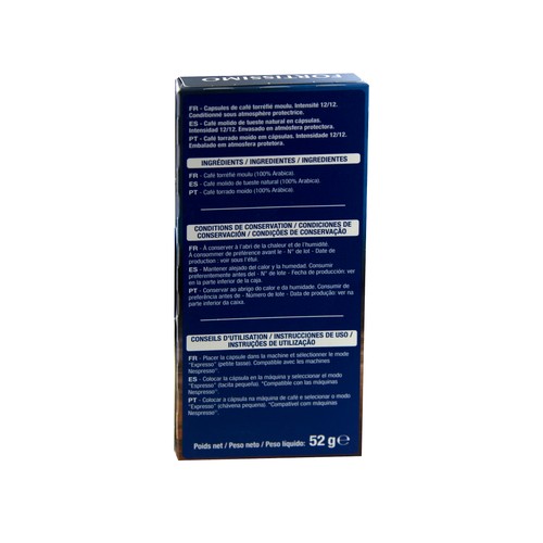 PRODUCTO ALCAMPO Café en cápsulas Fortissimo I12, 10 uds.