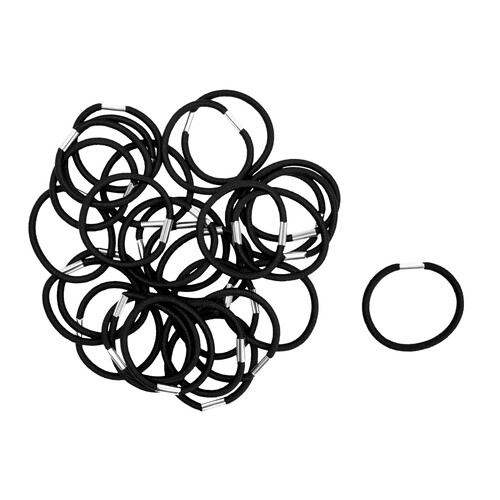 COSMIA Gomas elásticas clásicas de color negro COSMIA 30 uds.
