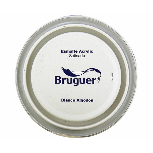 Bote de 0.25l. de esmalte acrílico blanco algodón satinado BRUGUER.