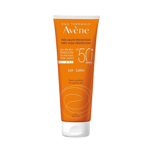 THERMALE AVÉNE Leche solar protectora con FPS 50+, para pieles sensibles 250 ml.