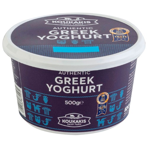 KOUKAKIS Yogur griego natural con 10% materia grasa 500 g.