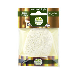 BECASAN NATURE Discos reutilizables de lufa para limpieza facial BECASAN NATURE Natural style 3 uds.