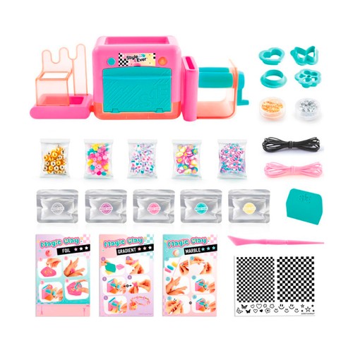 STYLE 4EVER Taller de Bisuteria Magic Clay, juegos artísticos modelar +8 Años, CANAL TOYS