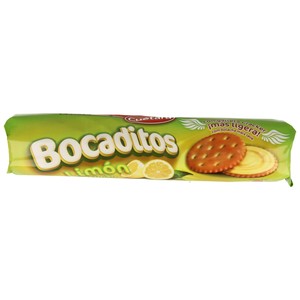 Galletas rellenas de crema sabor limón 150 g.