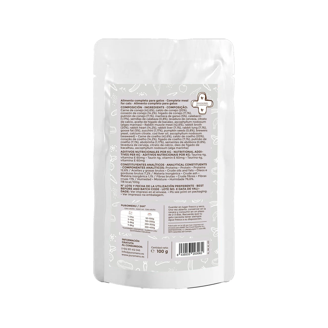 Caza del día alimento gato húmedo bolsa bio 100 g