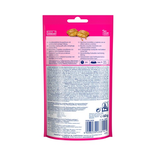 VITAKRAFT Snack gato crispy crunch pollo 60 g.