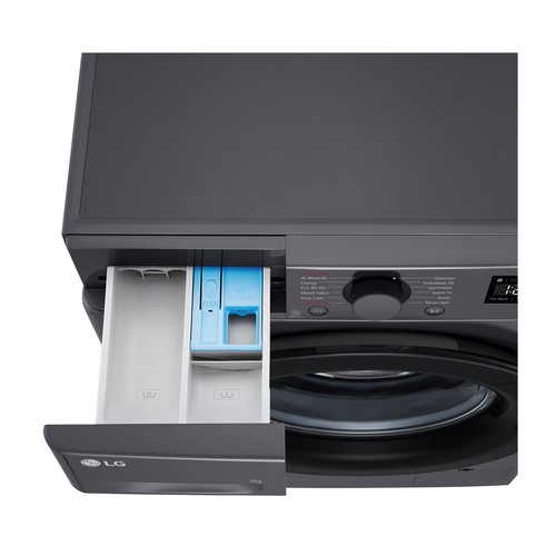 Lavadora LG F4WR5009A6M 9KG, clasificación energética: A, 1400RPM, H: 85cm, A: 60cm, F: 56,5cm.