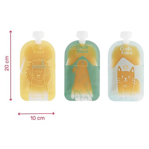 Set de 15 bolsitas de comida reutilizbles, BABYMOOV