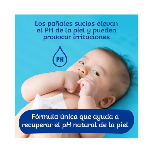 DODOT Toallitas humedas para bebé, aptas para manos y cara 4 x 52 uds.