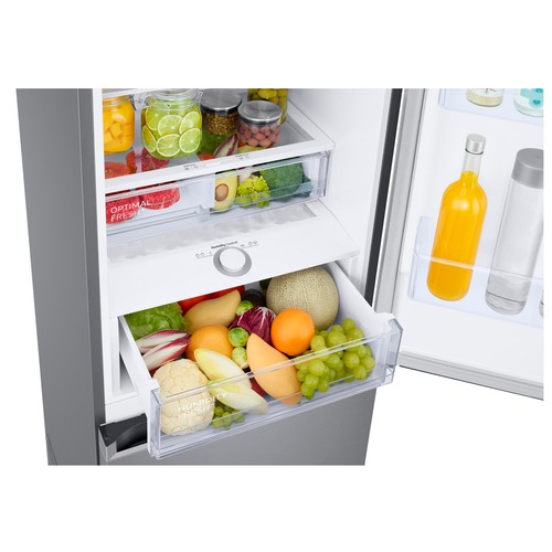 Frigorífico combi SAMSUNG RB38T675CS9/EF NO FROST, clasificación energética: E, H: 203cm, A: 59,5cm, F: 65,8cm, capacidad total: 393L.